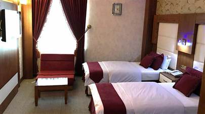 اتاق دو تخته تویین هتل آبان مشهد اتاق دو تخته تویین هتل آبان مشهد